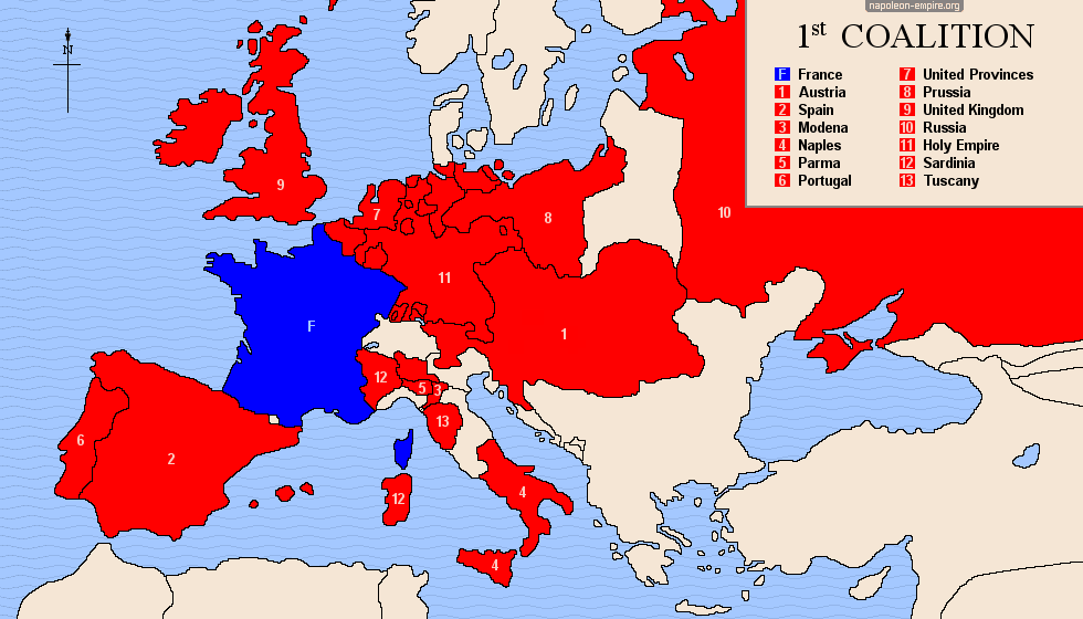 Napoleonic wars - First coalition against France
