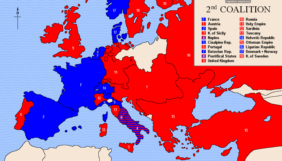 Napoleonic wars - Second coalition against France