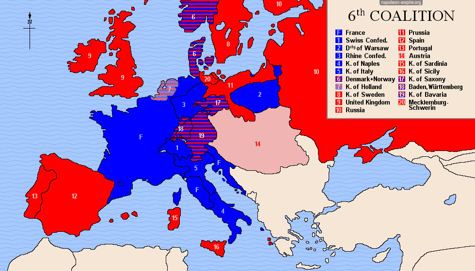 Napoleonic wars - Sixth coalition against France