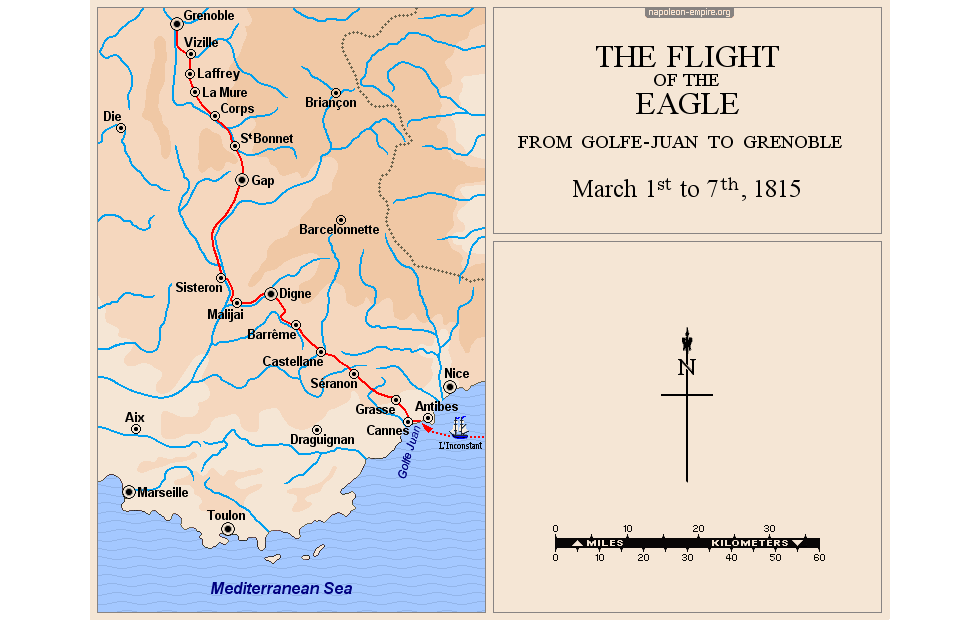 Napoleonic history - The Flight of the Eagle in March 1815