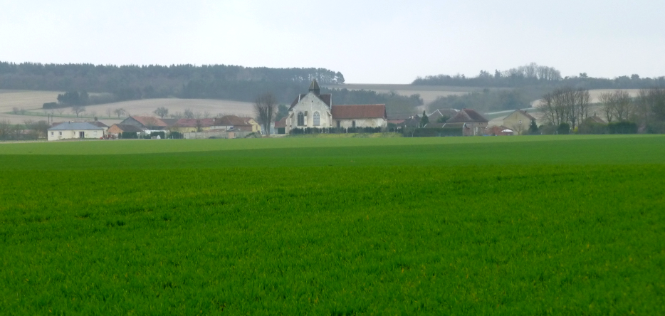 Mesnil-la-Comtesse, au sud-est d'Arcis