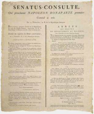 Manuscrit de la Constitution de l'an X Manuscrit de la Constitution de l'an X