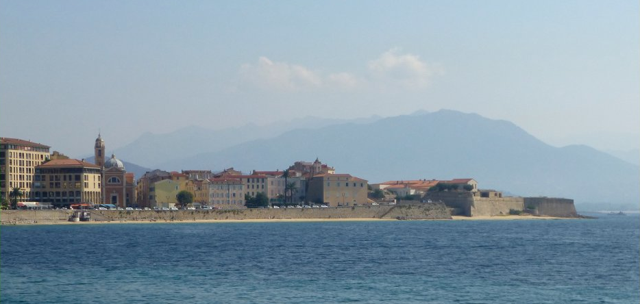 Ajaccio, the town in Corsica where Napoleon Bonaparte was born