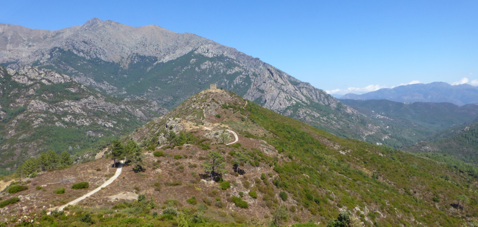 The Pasciola viewpoint, between Corte and Bocognano
