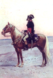 Bonaparte dans le désert d'Egypte