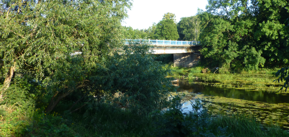 The current bridge over the river Alle in Friedland