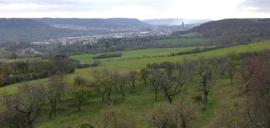 Vue d'Iéna depuis le Sonnenberg à Bad Sulza