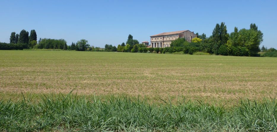 The battlefield in front of Villa La Favorita