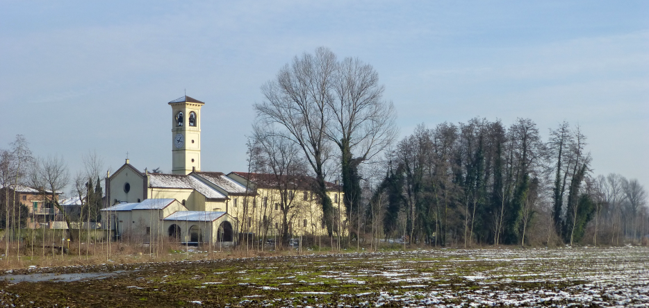 Le village de Fontana, au nord-est du pont de Lodi