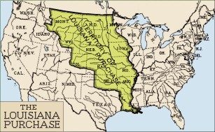 Louisiana territory in 1803 Louisiana territory in 1803