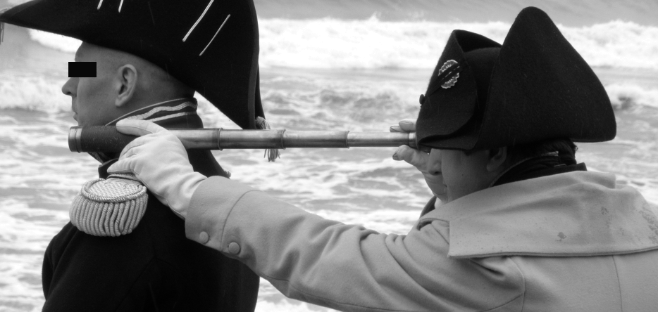 Napoleon with his spyglass