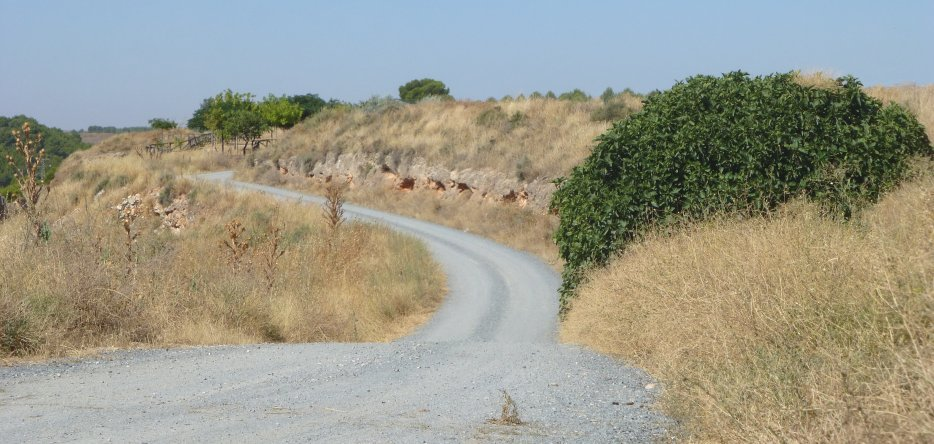 Le champ de bataille au nord-est d'Ocaña Le champ de bataille près d'Ocaña
