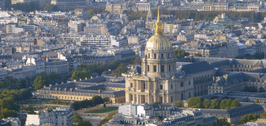 Saint-Louis des Invalides Cathedral seen from the Montparnasse Tower