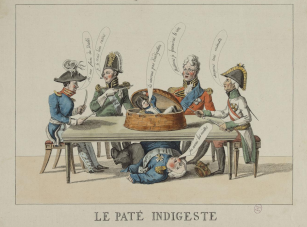 Caricature d'époque à propos du traité de Vienne Caricature d'époque à propos du traité de Vienne