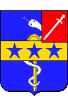 Arms of René-Nicolas Dufriche, baron Desgenettes (1762-1837)