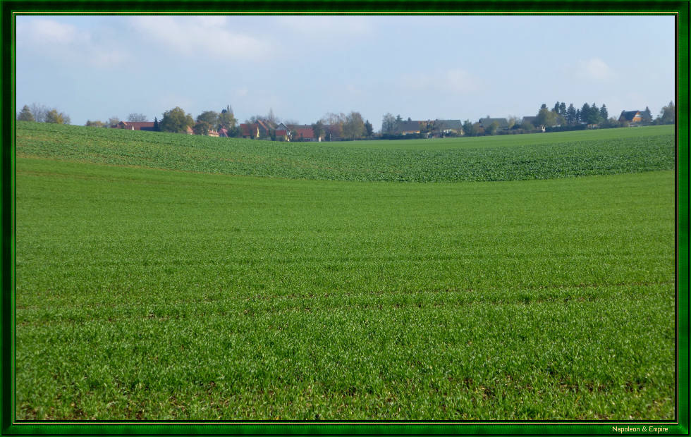 Le champ de bataille d'Auerstaedt près de Hassenhausen
