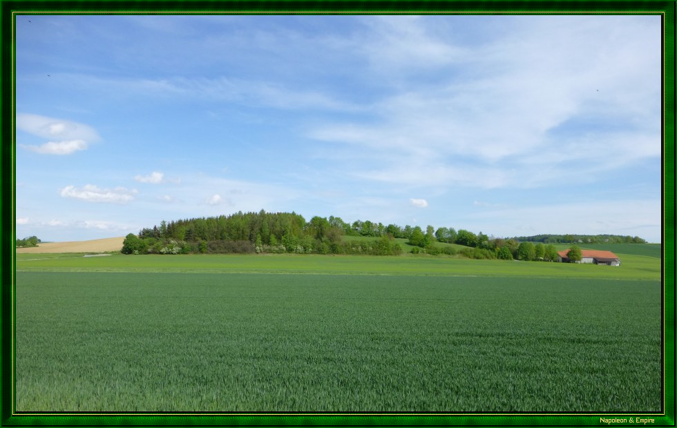Le champ de bataille d'Eckmühl, vers Buchhausen