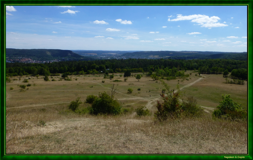 Vue depuis la Napoleonstein à Cospeda
