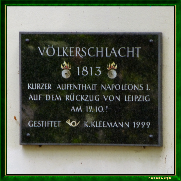 Commemorative plaque in Lindenau