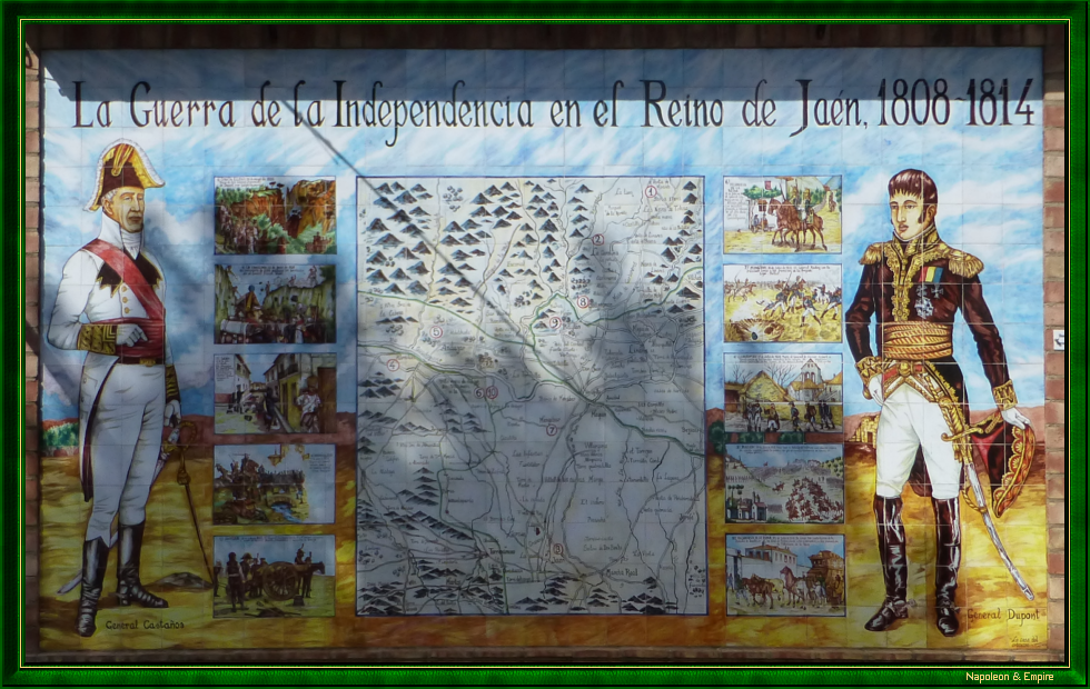 Fresque sur le relais de poste à Vilanueva de la Reina