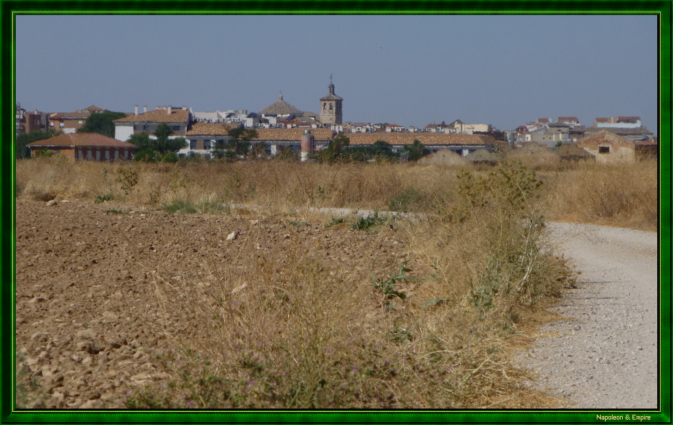Ocaña : vue générale depuis la route de Noblejas