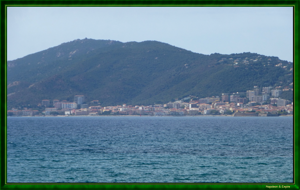 Ajaccio, vue depuis Porticcio