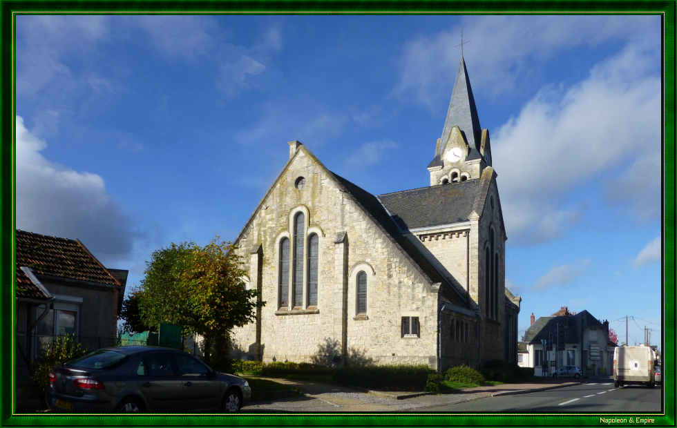 L'Egise de Corbeny et le centre du village