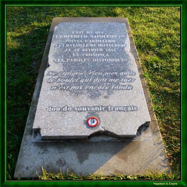 Commemorative slab in Surville