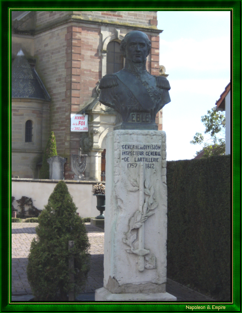 Statue of General Eblé in Saint-Jean-Rohrbach