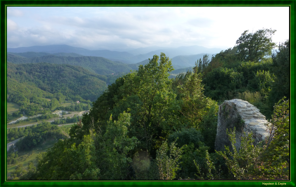 Panorama from Cosseria Castle, view 3