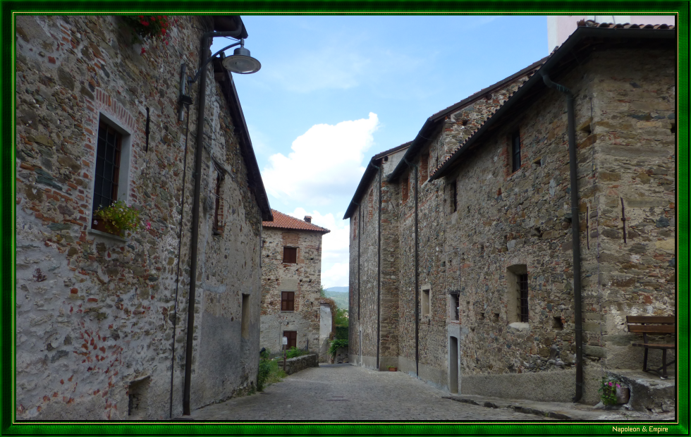 The castle district in Dego, view 1