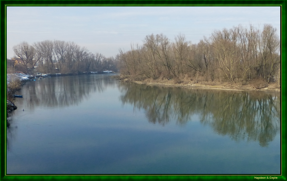L'Adda upstream of the Lodi bridge