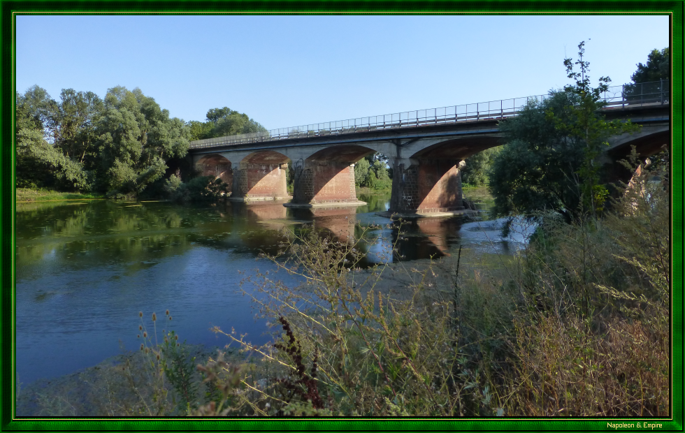 Le pont sur la Bormida entre Alessandria et Marengo