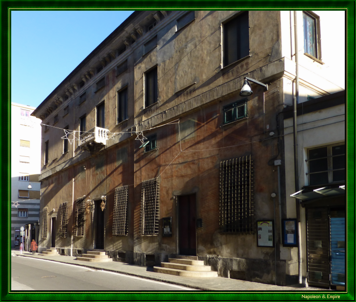 Facade of Palazzo Ferrero Colonna Cambiaso in Savona