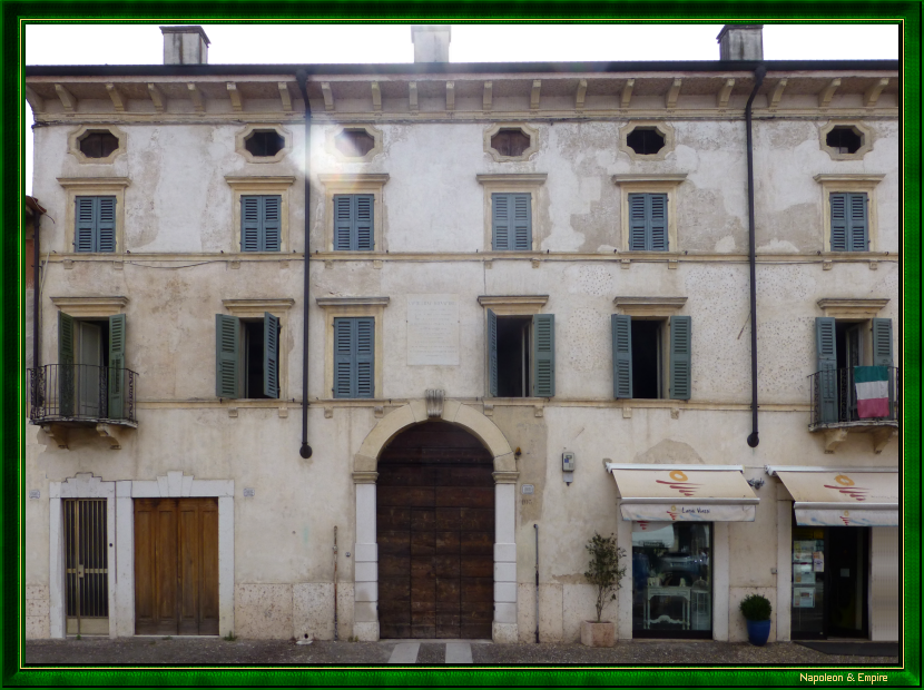 Photographie du Quartier Général de Napoléon Bonaparte à Villafranca di Verona