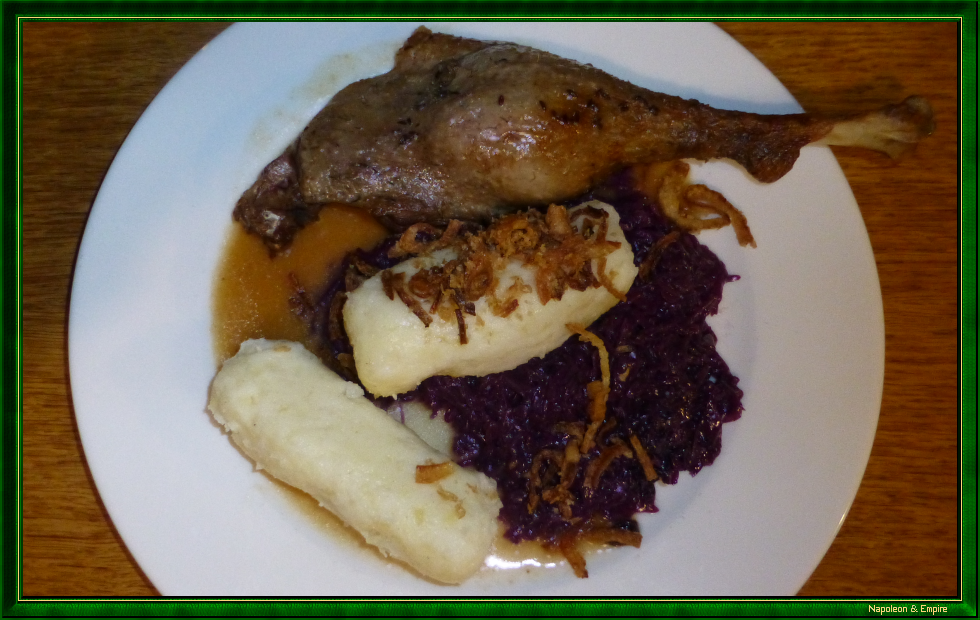 Cuisse d'oie rôtie