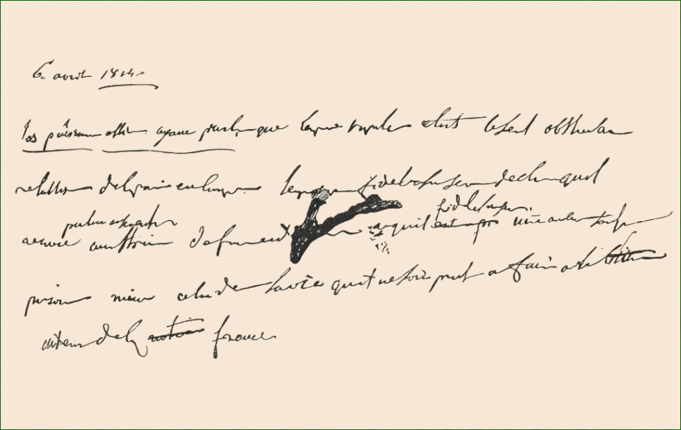 Manuscript of Napoleon I's first abdication Manuscript of Napoleon I's first abdication