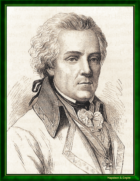 "Josef Alvinczy von Borberek". Drawing by H. Rousseau. Engraving by E. Mons. Centenary Album.