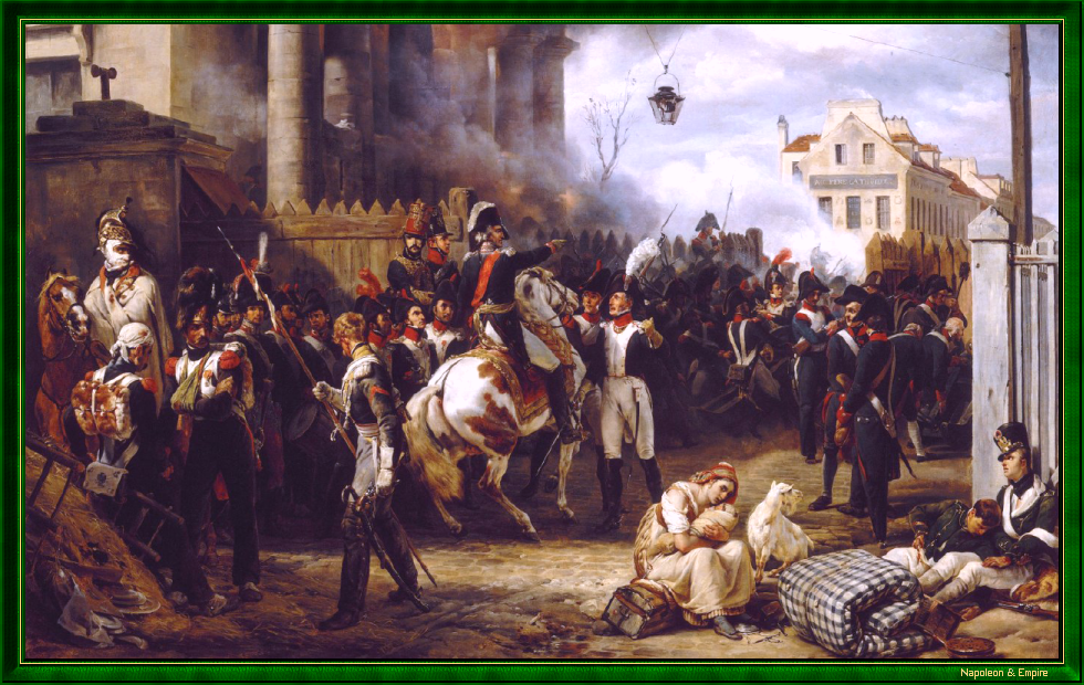 La Barrière de Clichy. Défense de Paris, le 30 mars 1814, par H. Vernet