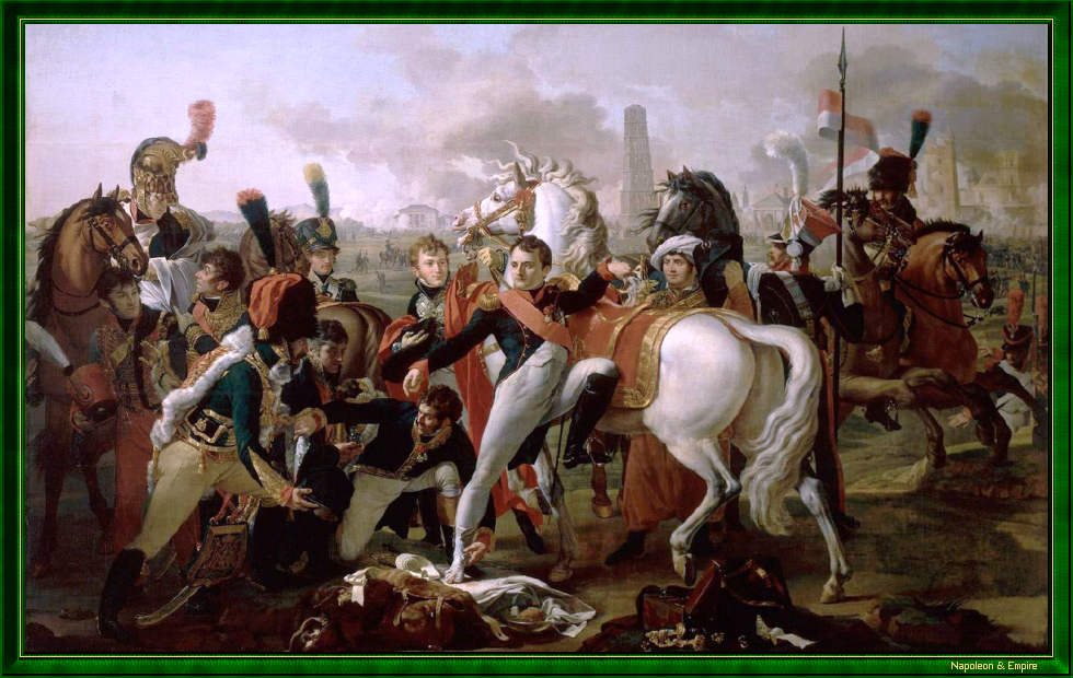 Napoleon I, wounded in the foot in front of Regensburg, is treated by surgeon Yvan on April 23, 1809, by P. Gautherot