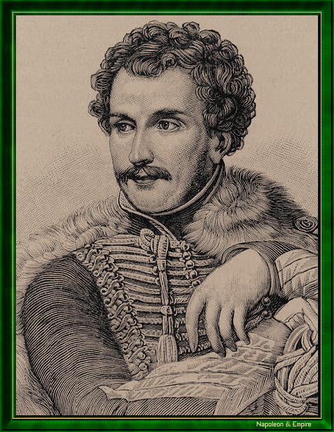 "Le général Daumesnil". Gravure du XIXème siècle.