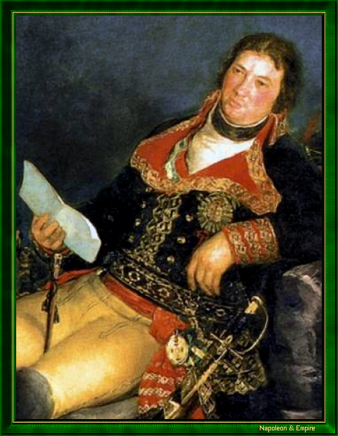 "Manuel Godoy y Alvarez de Faria, Prince de la Paix et de Basano, duc d'Alcúdia et de Sueca" par Francisco José de Goya y Lucientes (Fuendetodos 1746 - Bordeaux 1828).