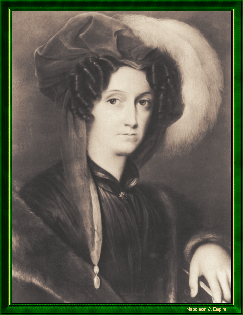 Auguste Charlotte de Schönberg (1777-1863), peinture du XIXe siècle