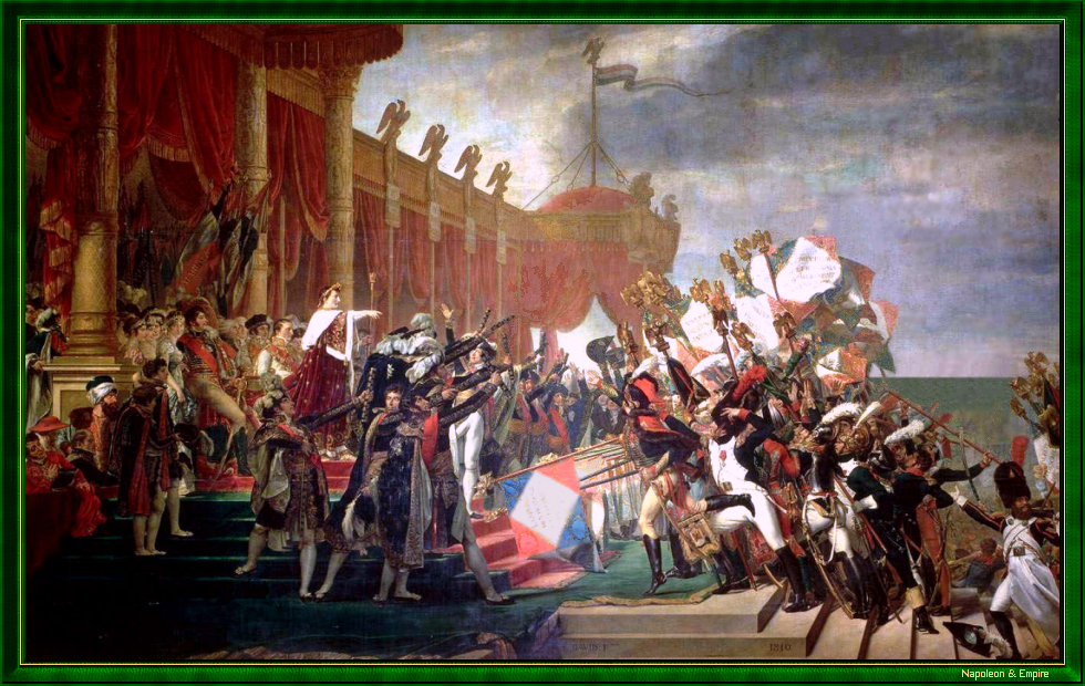 Distribution of Eagles in the Champs de Mars, by JL David