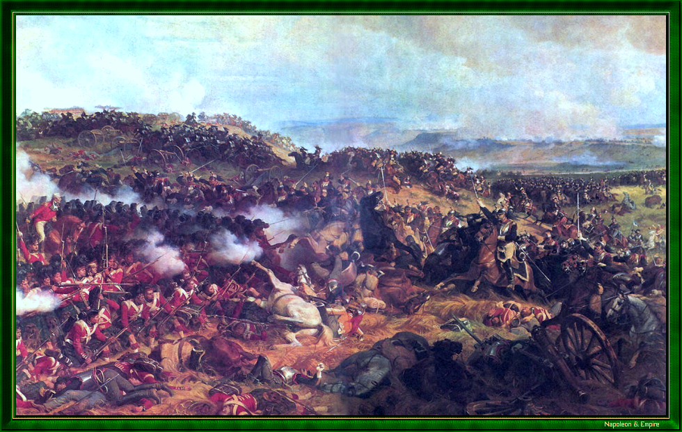 Batailles napoléoniennes - Tableau de la bataille de Waterloo (Mont-Saint-Jean) - 