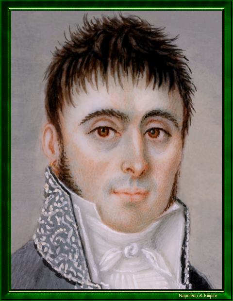 "Alexandre-Urbain Yvan (1765-1839)". Detail from "Napoleon wounded near Ratisbonne", by Pierre-Claude Gautherot (a.k.a. Claude Gautherot, Paris 1769 - Paris 1825).