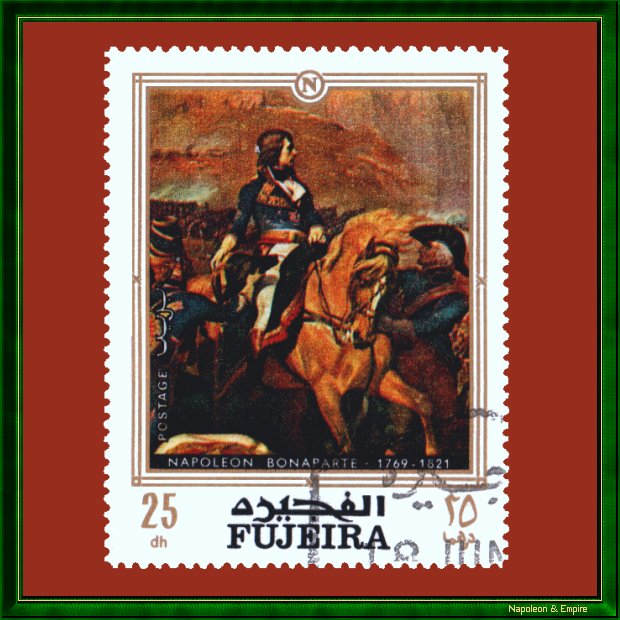 Atle Rinvoll Stamp from the Emirate of Fujeira depicting General Bonaparte at the ...