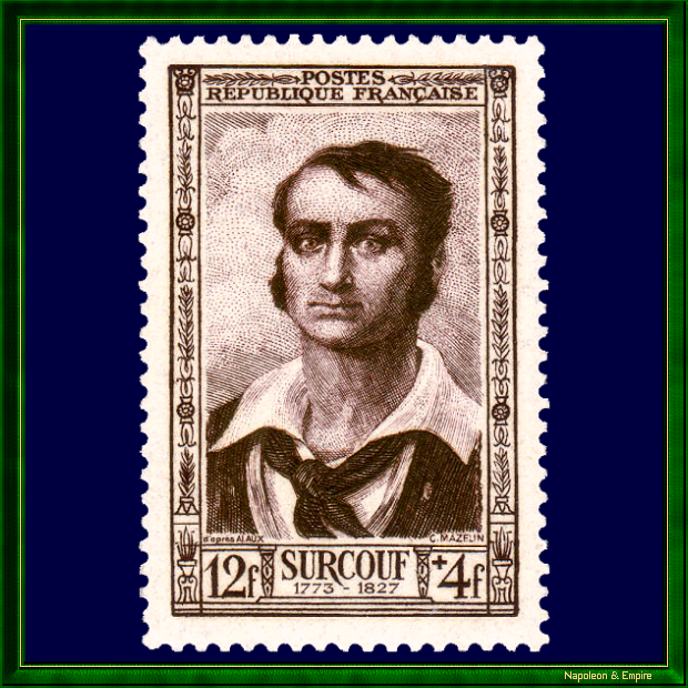 Timbre-poste à l'effigie de Robert Surcouf