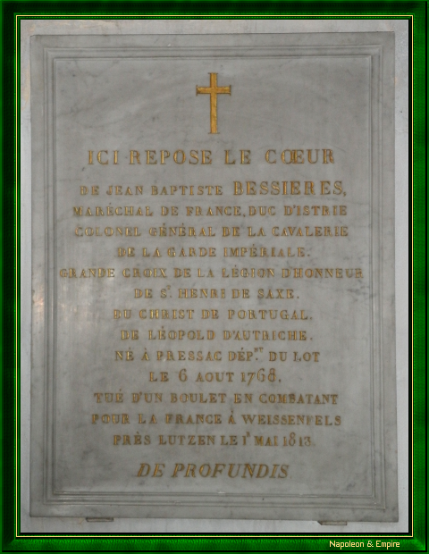 Carditaphe du maréchal Bessières